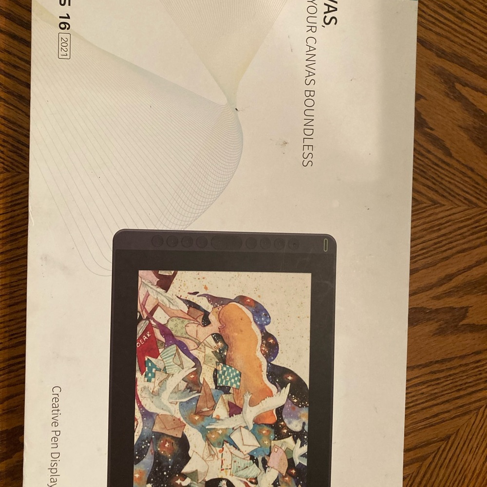 Huion Kamvas 16(2021) Display Tablet and Styllus
